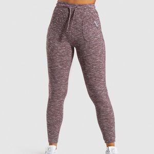 Gymshark Slounge Leggings - Berry Red Marl